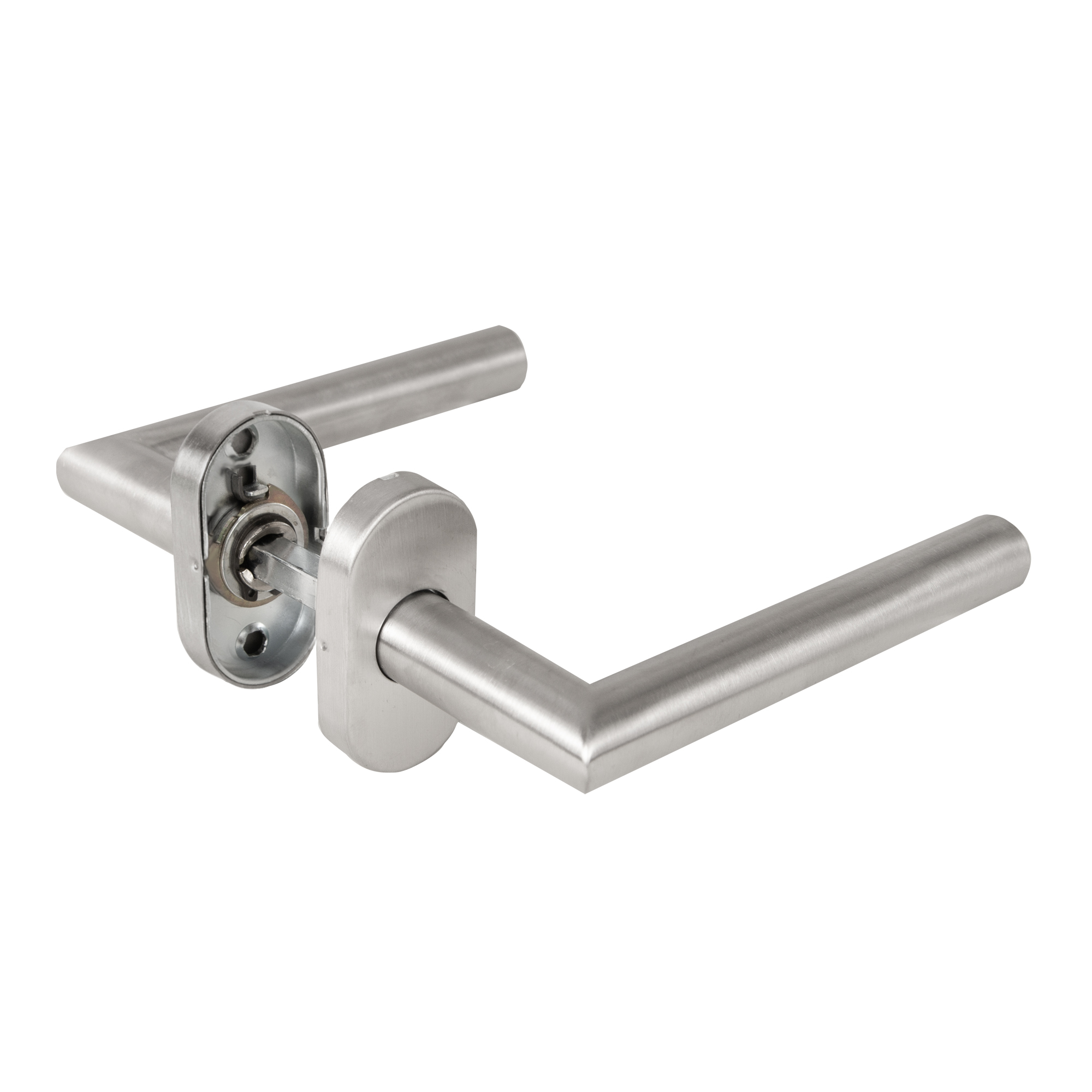 Ручка раздельная R.DSS201-0204P/19 INOX 201 (овальное основание)