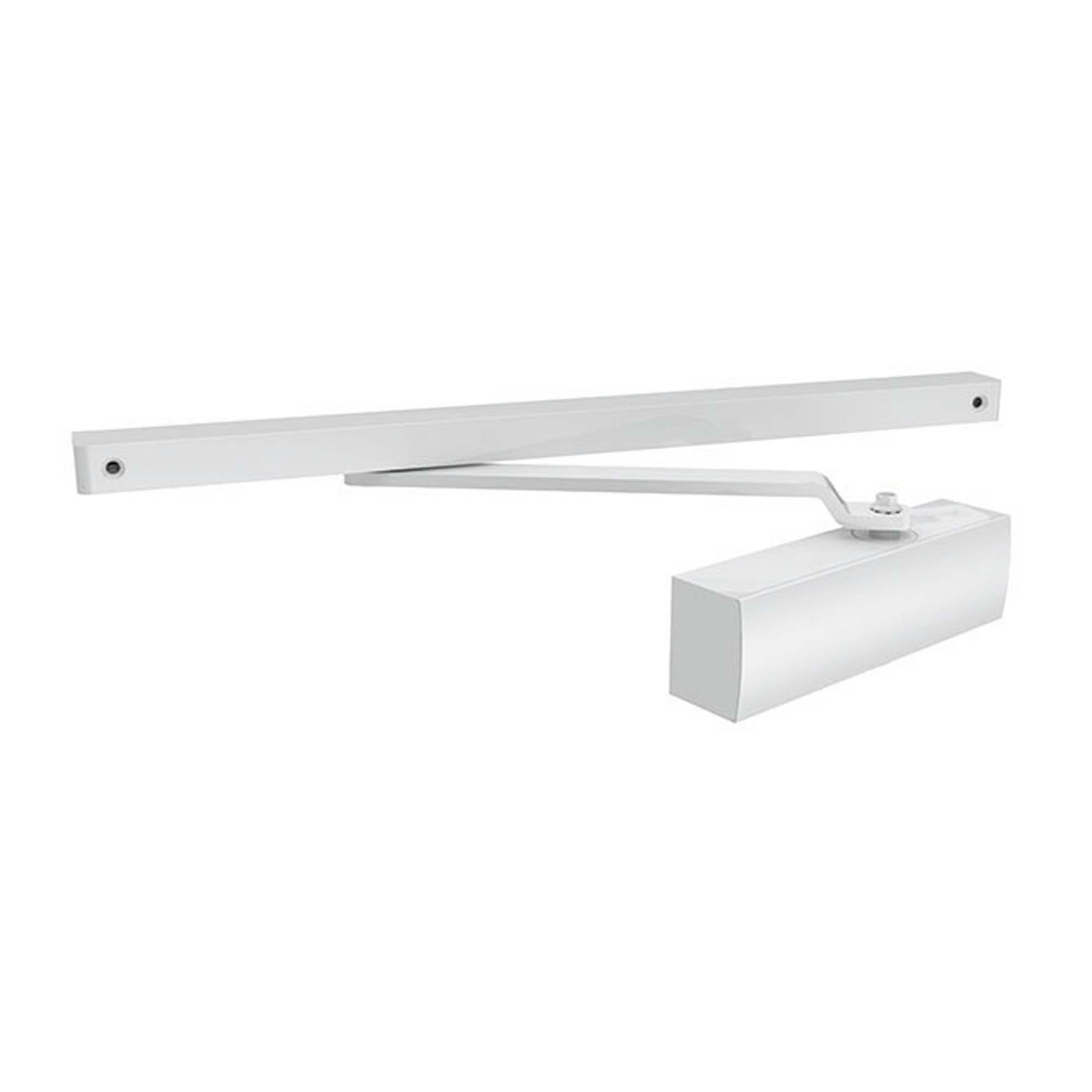 Доводчик дверной со скользящей тягой DCSLIDER45 WH (белый)