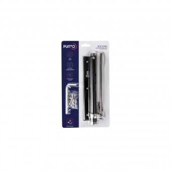 Доводчик дверной пружинный SDC1040 BL 40 кг (черный)