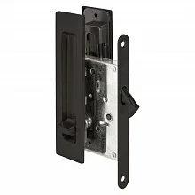 Защелка с ручками для раздвижных дверей SH.SLQ152.011 (Soft LINE SLQ-011) BL черный