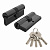 Цилиндровый механизм Z3000Key90(40+10+40) BL черный