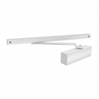 Доводчик дверной со скользящей тягой DCSLIDER45 WH (белый)