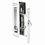 Защелка с ручками для раздвижных дверей SH.SLQ152.011 (Soft LINE SLQ-011) CP хром
