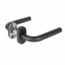 Ручка раздельная R.DSS201-0201P/19 INOX 201 BLACK (овальное основание)
